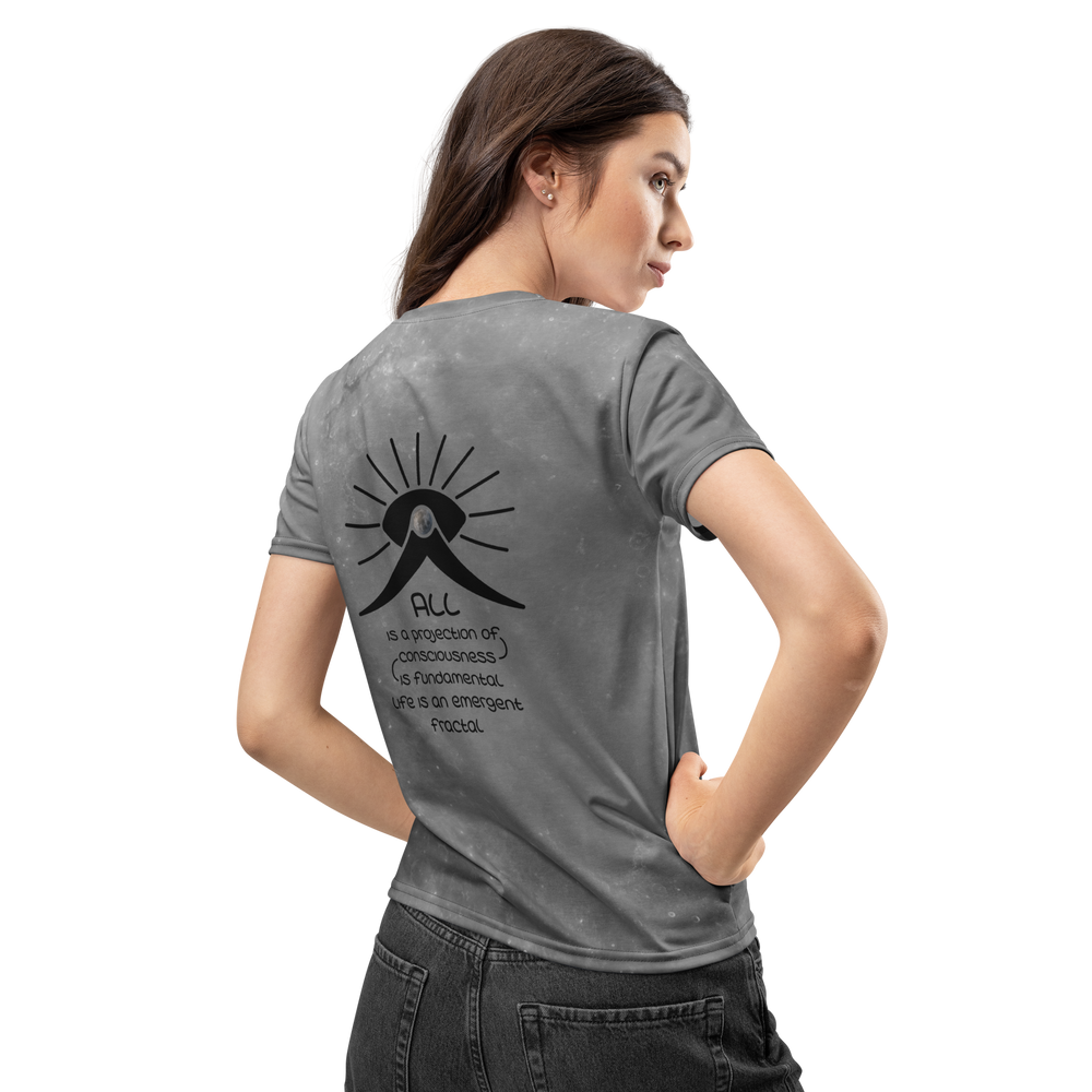 moon rock shirt women model back